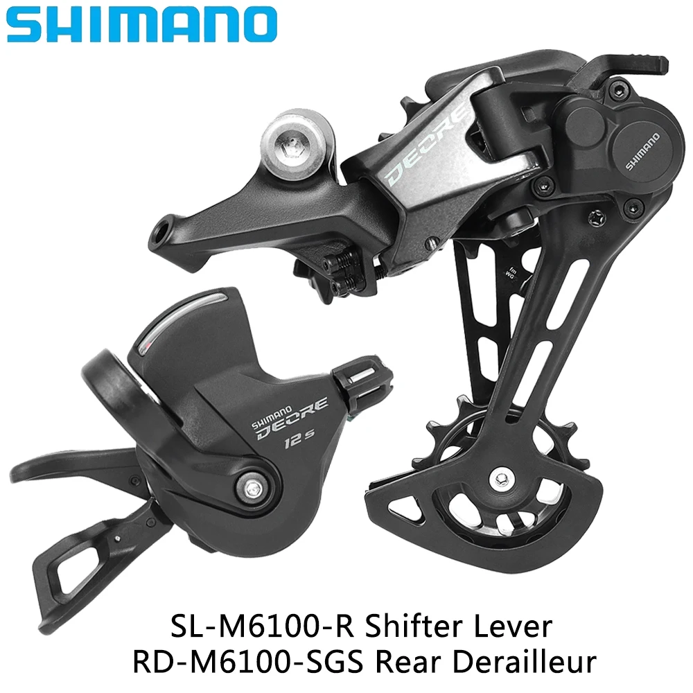 SHIMANO DEORE M6100 12 Speed Derailleur SL-M6100-R Right Shift Lever RD-M6100-SGS Rear Derailleur for Mountain Bike Parts