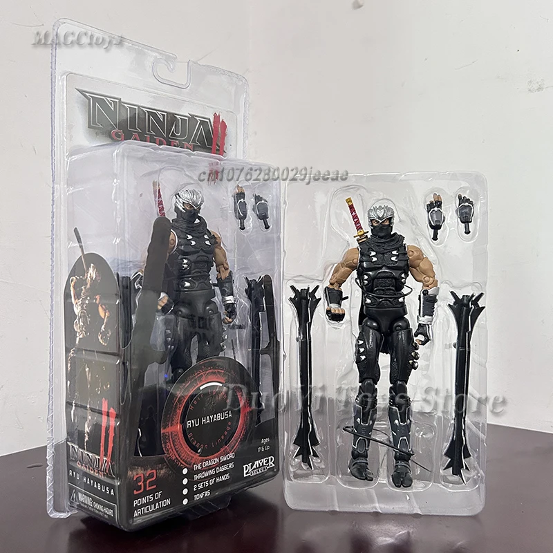 Bandai NECA Ninja Gaiden Falcon Dragon Ryu Hayabusa  7 Inch Action Figure Model Desktop Decoration Collection Movable Joints Toy