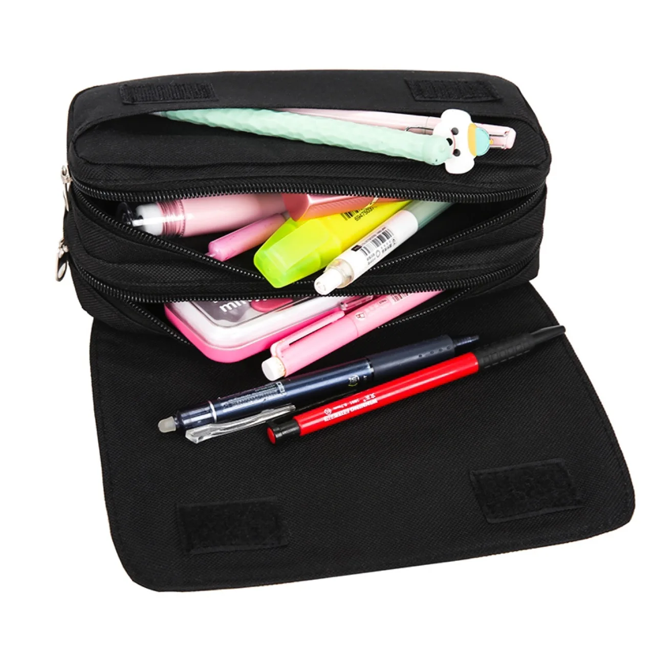 Game Genshin Impact Element Pencil case Student School Supplies Anime Stationery Box High-Capacity Makeup Cosmetic Bag