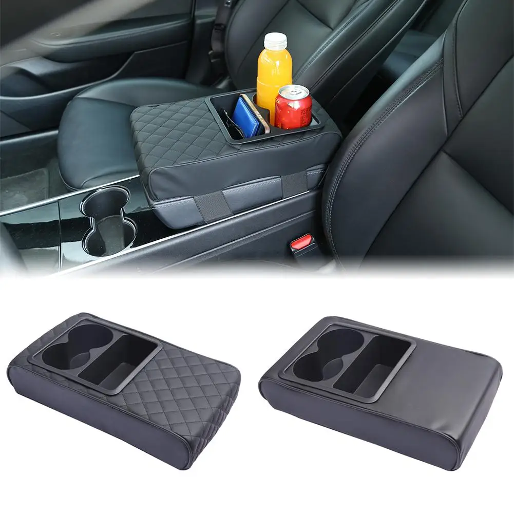 

Center Console Armrest Box Cover Car Armrest Cover Anti-Scratch Adjustable Cushion Cushion Protector Armrest I2X0