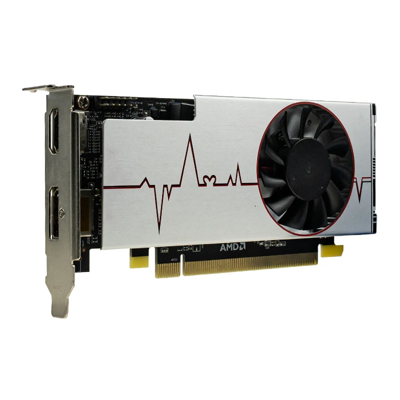 Imagem -04 - Asl Amd Radeon rx 550 4gb Gddr5 128bit Pci-e 3.0 Altura Total Baixo Perfil Placa Gráfica de Vídeo para Jogos Hdmi-compatível dp para pc