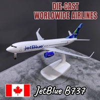 Metal Diecast Aircraft Model 7.5 Inch Scale Airbus Boeing ATR Concorde 747 MD11 C919 Replica Aviation Miniature Art Kid Boy Toy