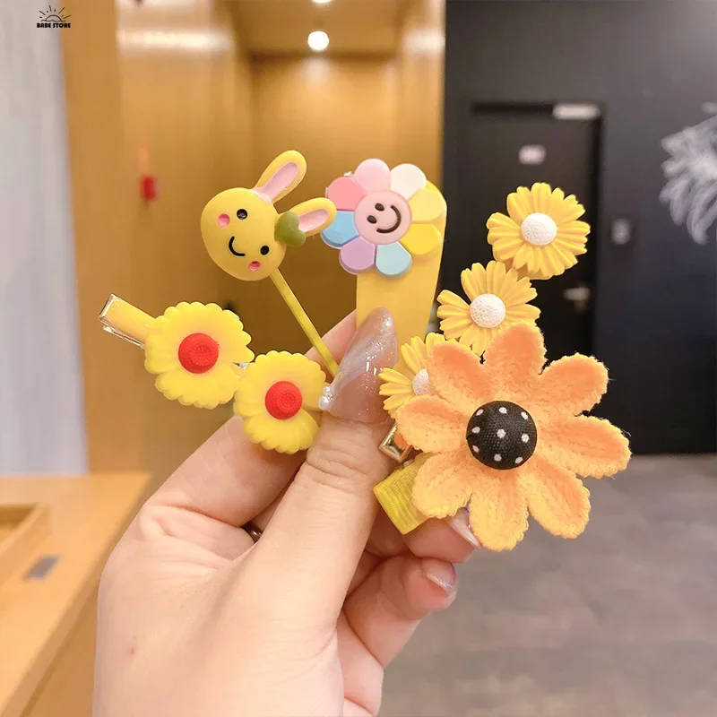 14PCS Girls Sweet Hair Clip Rainbow Fruit Cute Cartoon Hair Bands Lovely Hair Accessories Headwear Hairpins Headdress Barrettes