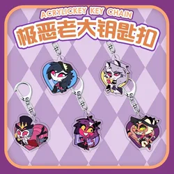 Loona Stolas Goetia Blitzy Anime Keyring Helluva Boss Acrylic Keychain Woman Key Chain Bag Pendent Decor Collection Display Gift