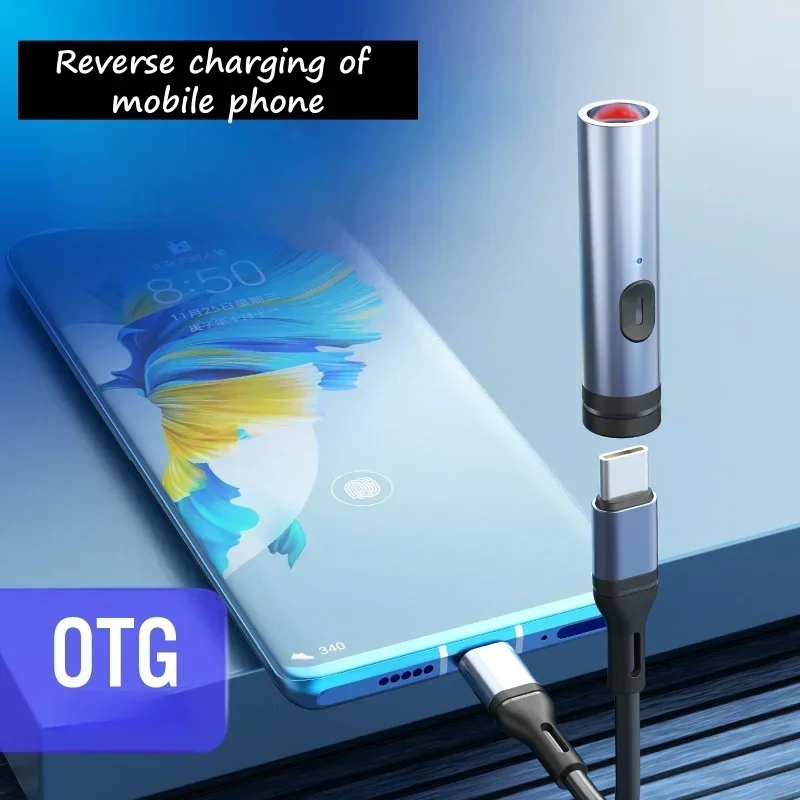 

Metal keychain tungsten wire portable mini cigarette lighter Type-c charging outdoor windproof cigarette lighter holiday gift