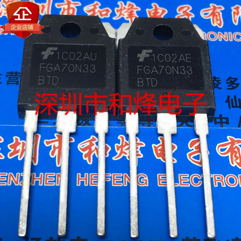 Free shipping    FGA70N33BTD  TO-247 330V 70A       20PCS