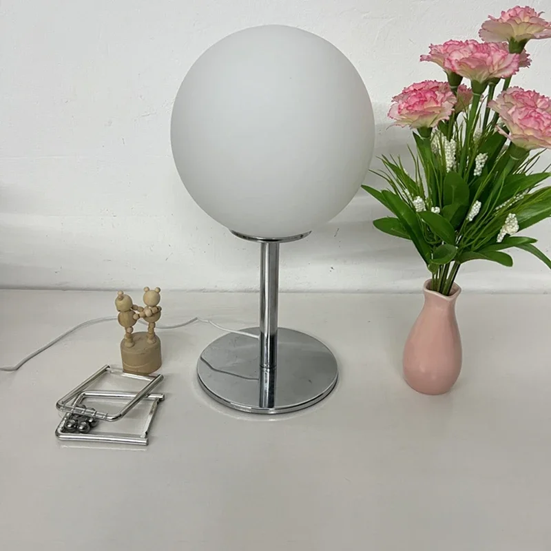 Glass Home Table Lamp Bedroom Bedside Night Light Living Room Decoration LED Lighting Dining Room Desk Lamps Study Desktop Lamp