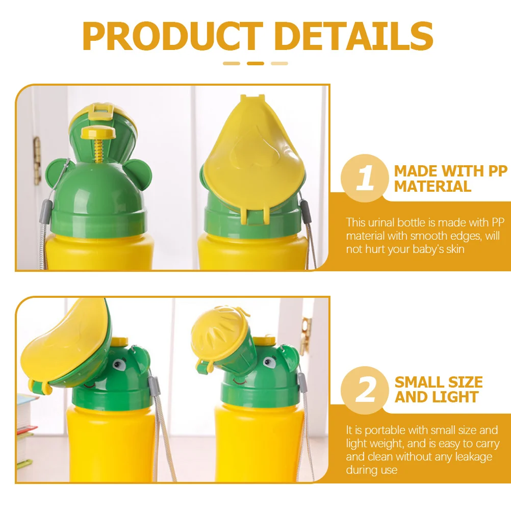 

Portable Children Car Urinal Lightweight Toddler Travel Potty Baby Emergency Training Toilet Potty for Boys Girls Outdoor Use