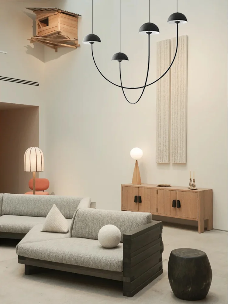 

2025 New Modern Minimalist Design Little Mushroom Style Chandeliers Classical Home-applicants LED Indoor Light For Living Room