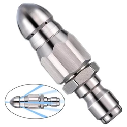 1/4inch Pipe Cleaning Tool High Pressure Nozzle Efficient Pipe Cleaning Attachment for Sinks Toilets & Floor Drains Dropshipping