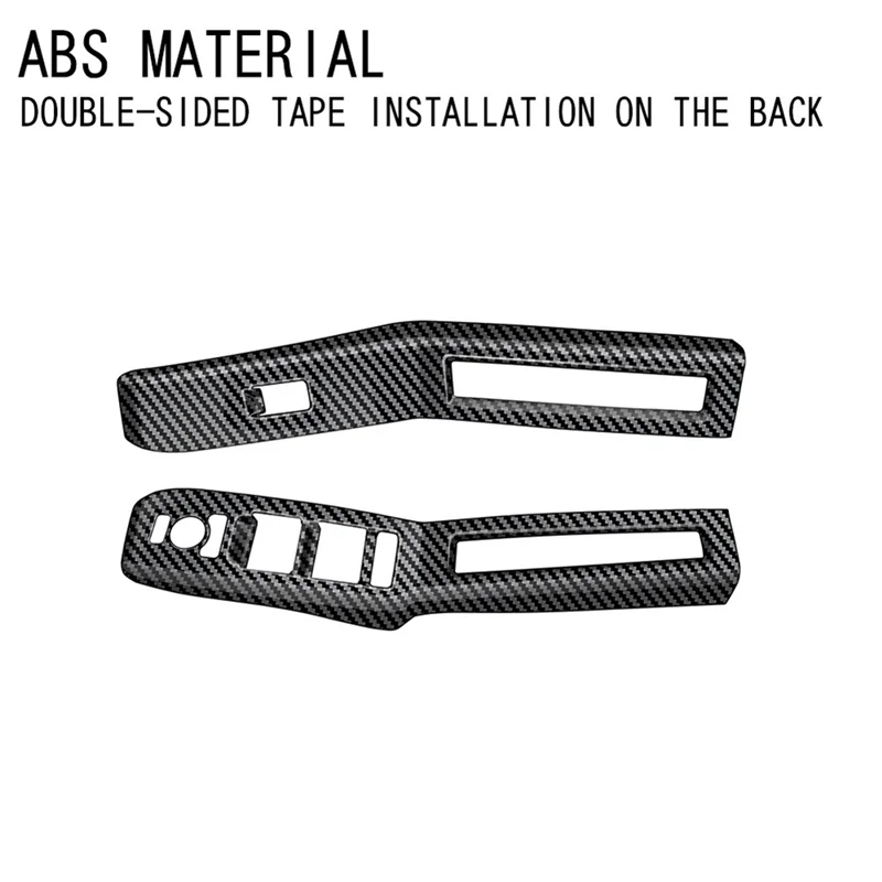 

QB-Car Window Switch Panel Frame Window Glass Lift Button Bezel For Daihatsu Taft 2024 Carbon Fiber