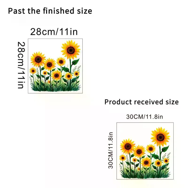 HOT!Plants Flowers Sunflowers Butterflies Wall Stickers Toilet Sticker Bathroom Toilet Cover Refrigerator Sticker Wc Decoration view 5