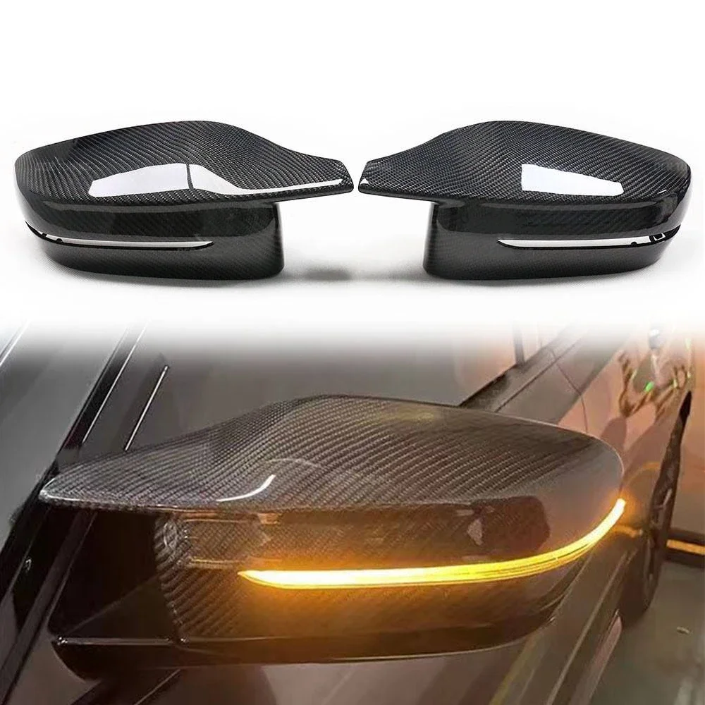 M3/M4 Style Carbon Fiber Mirror Cover for BMW G20 G22 G30 G32 G11 G12 G14 G15 G16 LHD Rearview Mirror Housing Shell G80