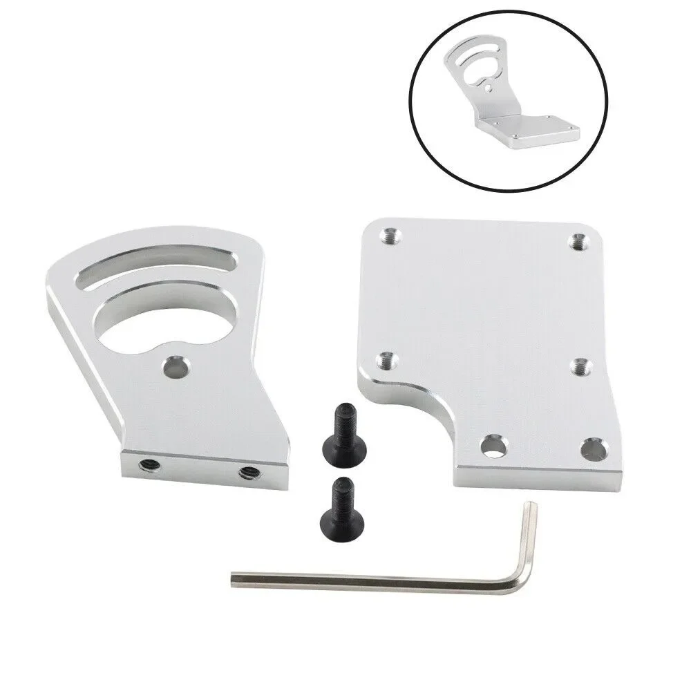 Silver Brushless Conversion Motor Holder Motor Mount Bracket Seat Base Aluminum Motor Mounting For Traxxas Revo 2.5/3.3