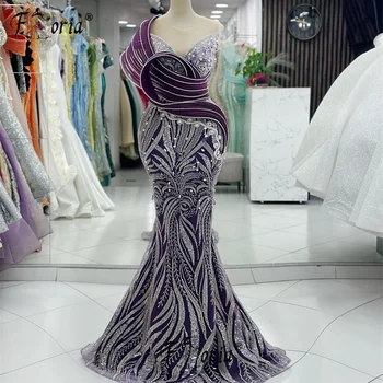 הבציר סגול דובאי נשים שמלה רשמ...