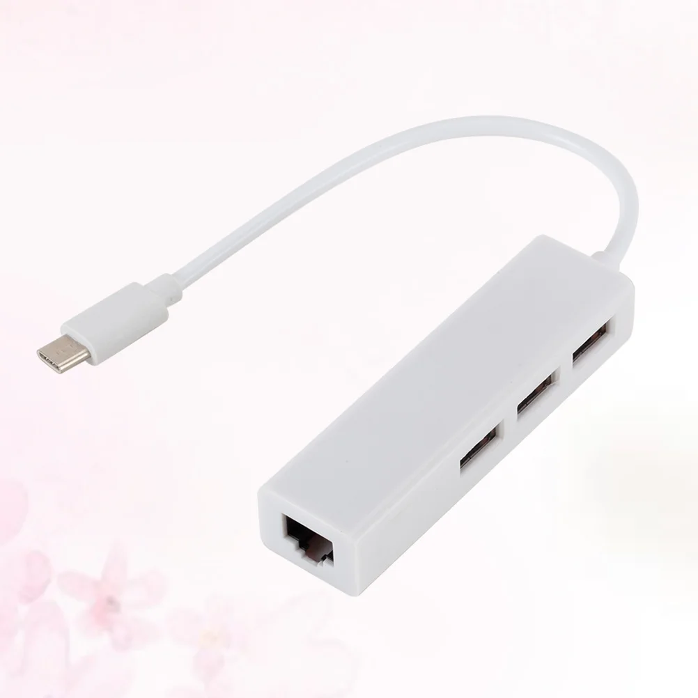 Tipo-Chub Usb3.1 20 Gbps 3A 100 W Pd 3 Portas Usb 10/100 Mbps Ethernet Tipo C Para 10/100 Mbps Adaptador de Rede Para
