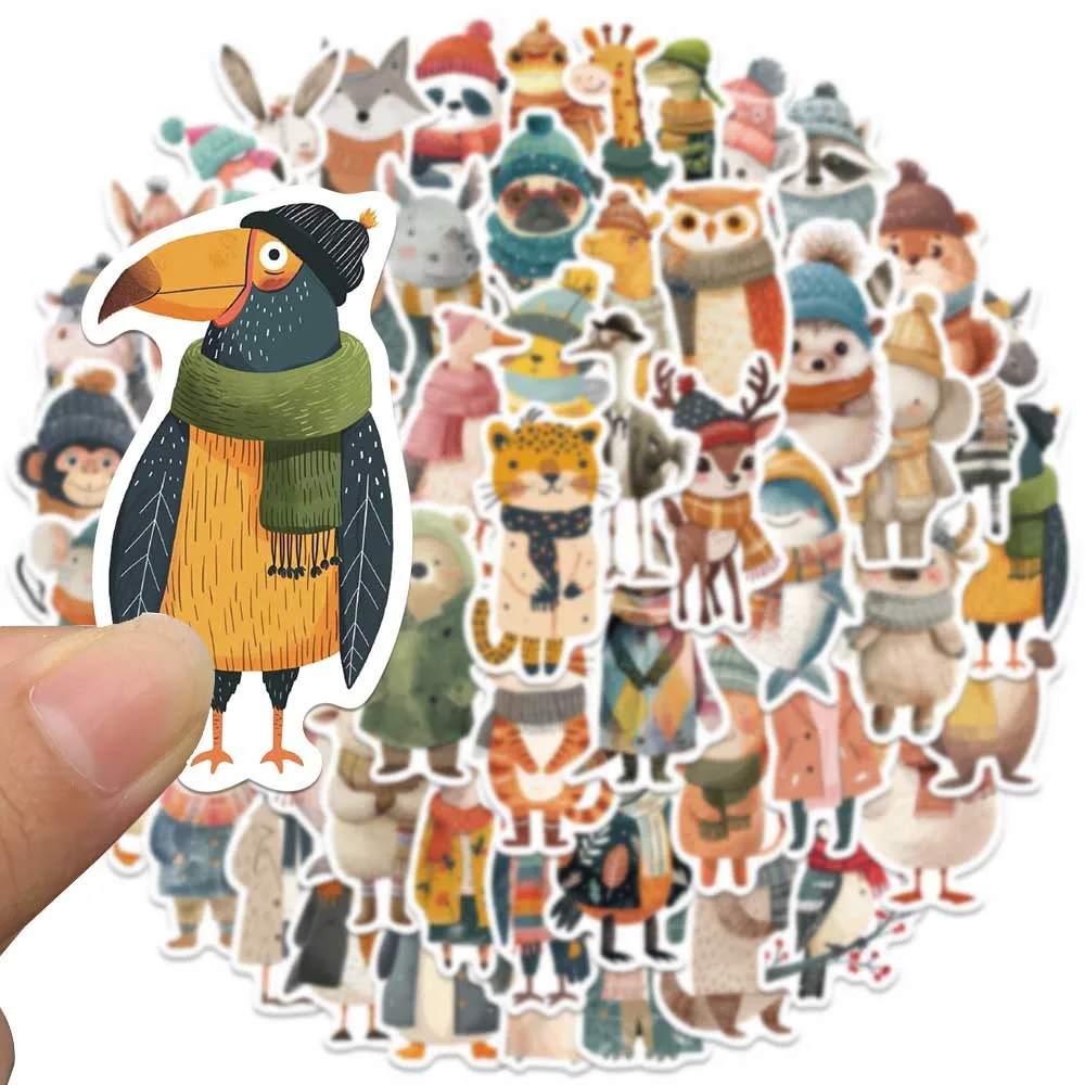 50/100pcs Cute Cartoon Fairy Tale Animals Stickers Decals For Laptop Water Bottle Luggage Notebook Vinyl Waterproof Graffiti