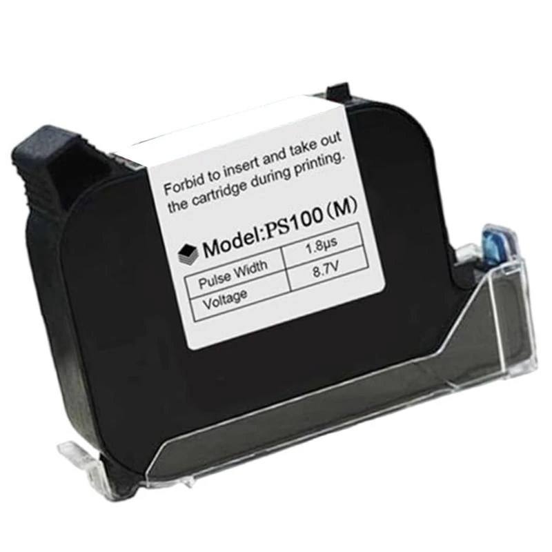 PS100(M) Black Cartridge For Handheld Printers, Fast Dry and Strong Adhesion