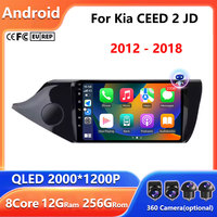 Android Auto Carplay For Kia CEED 2 JD 2012 - 2018 Car Radio Stereo Multimidia Player GPS Navi Bluetooth DSP Stereo QLED Screen