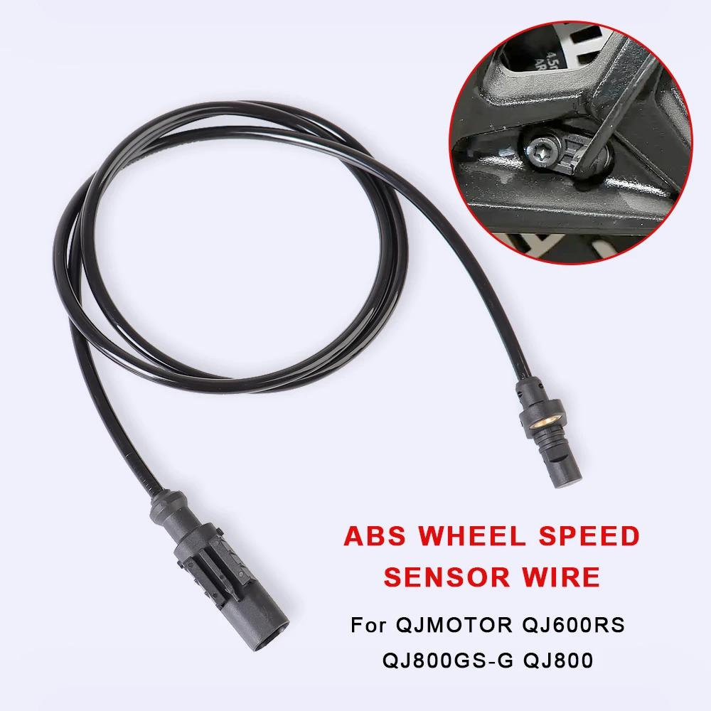 Front ABS Wheel Speed Sensor Signal Wire For QJMOTOR QJ600RS QJ600 600RS QJ800GS-G QJ800 Motorcycle Silicone Cord Accessories