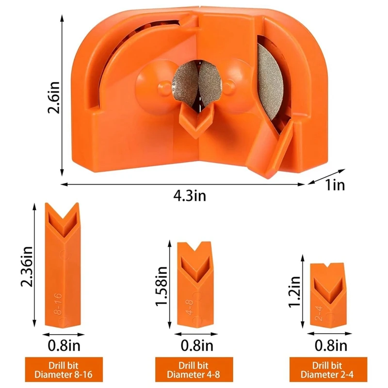 Drill Bit Grinding Tool Portable Drill Grinder Grinding Tool, Quickly Easily Sharpening Drill Bits