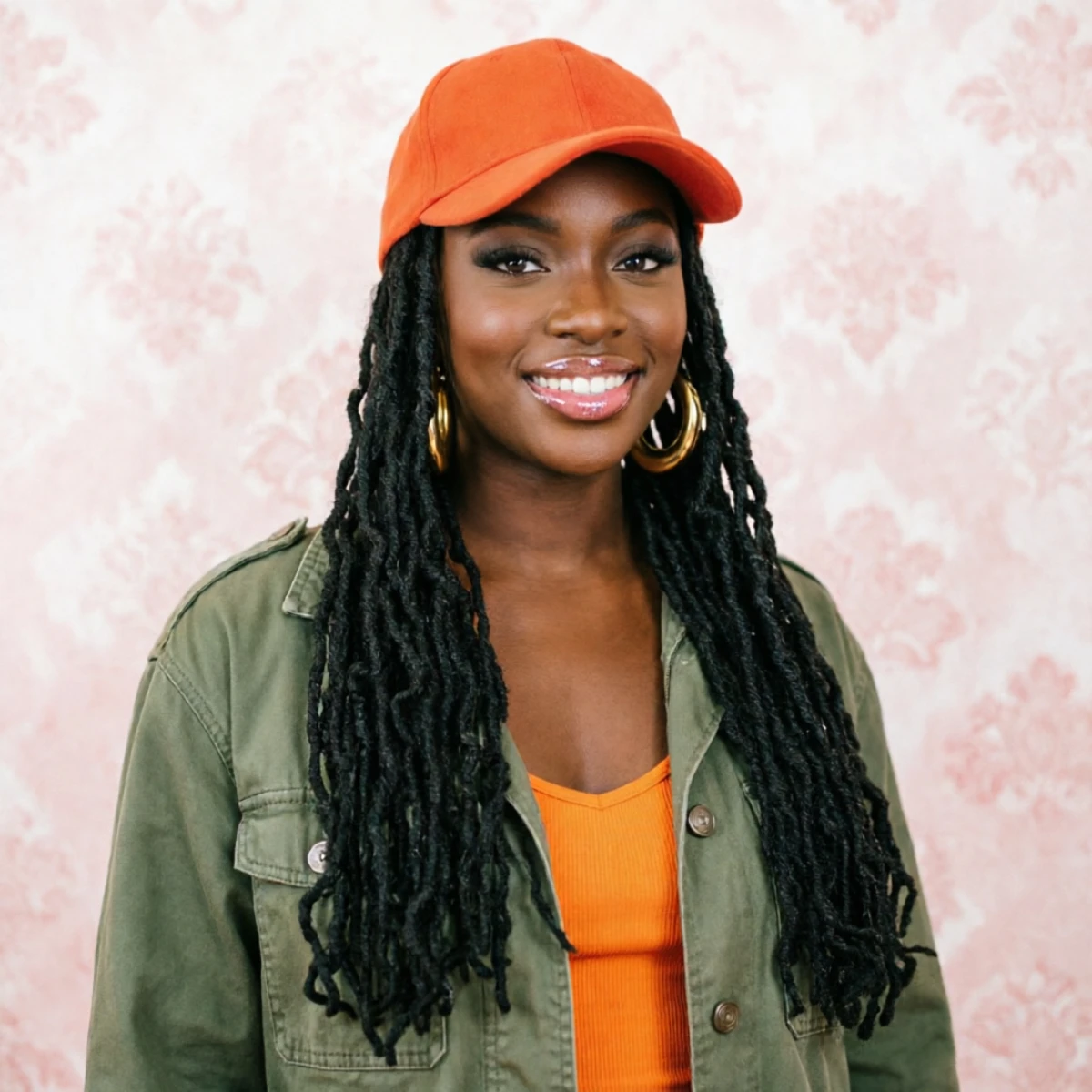 

Baseball Cap Wig Black Faux Locs Synthetic Goddess Dreadlocks Soft Quick Install Protective Style For Afro Black Women-Wigera