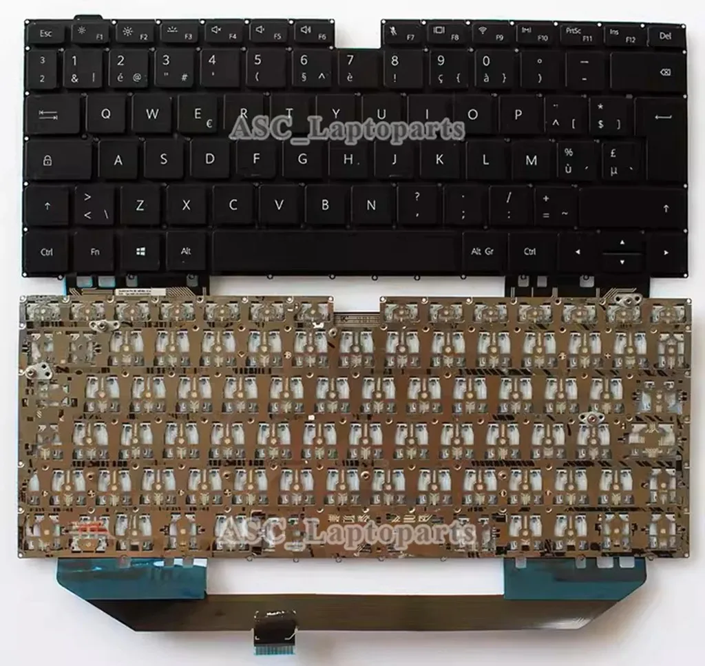 New Belgian GR Japanese Nordic Spanish Swiss Thailand US Keyboard for HUAWEI MateBook X Pro MACH MACHR WX9 W19 W29 MACHC Black