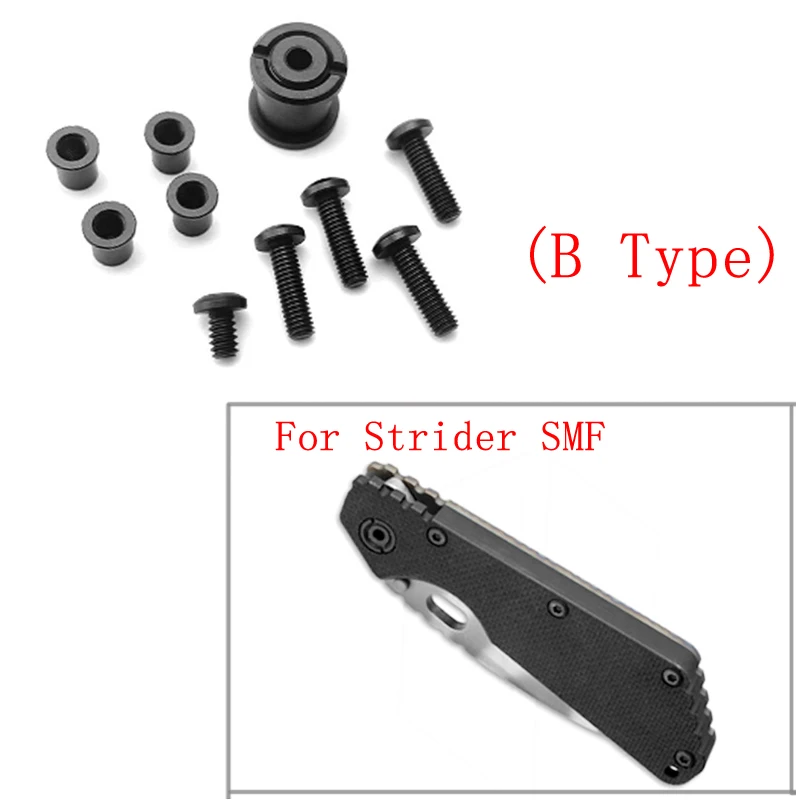 سكين المغزل المسمار مجموعة سبائك التيتانيوم سكين مقبض/المغزل مسامير عدة ل Strider SFM للطي سكين جيب DIY بها بنفسك الملحقات