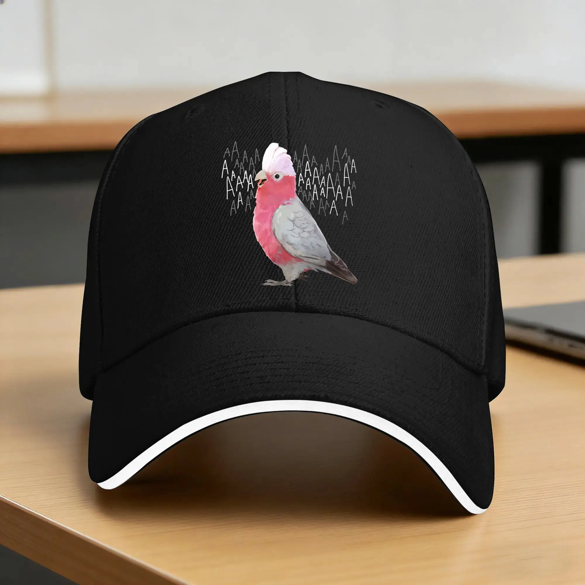 Screaming Galah Rose-Breasted Cockatoo Casual Baseball Cap Summer  Trucker Hat  Couple Women Streetwear Baseball Caps