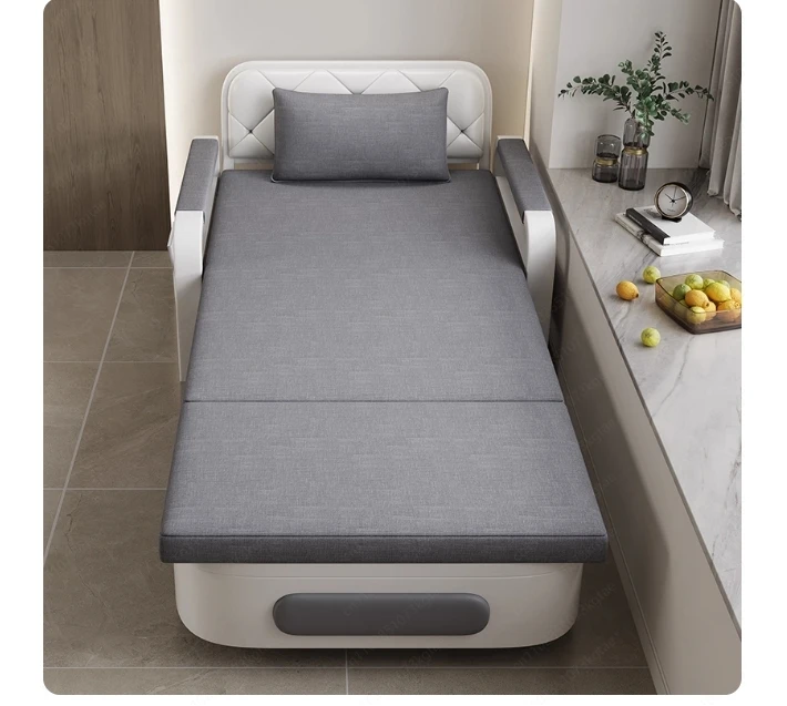 Modern Dual-use Multi-function Retractable Foldable Fabric Sofa Bed Small Apartment Hotel Living Room Balcony
