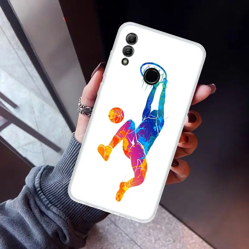 Basketball Basket Dunk Phone Case For Huawei Y5 Y6 Y7 Y9S Honor 9 10 Lite 8A 8X 8S 9X P Smart Z 2019 7X 7A Soft TPU Back Cover