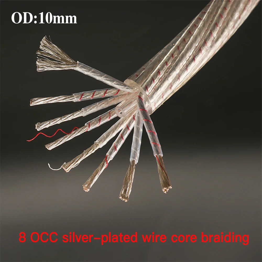 high-fidelity HiFi micro space cable double shielded OCC silver-plated core diy RCA XLR audio bulk balanced cable