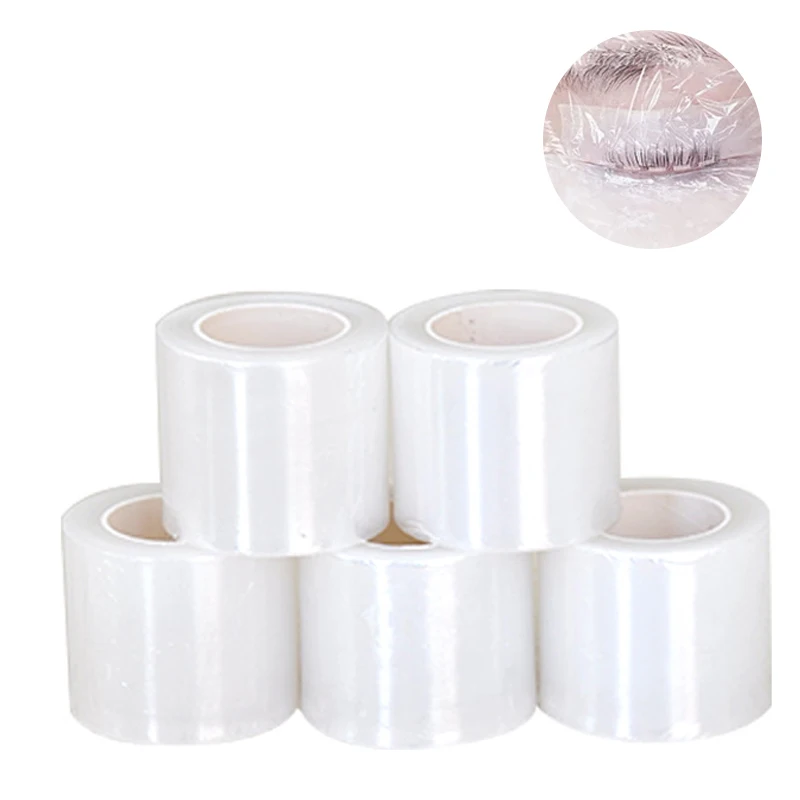 200m Transparent Makeup Film Lip Eyebrow Tattoo Wrap Cover Eyelash Extension Glue Remover Lash Perm Lifting Film Microblade Tool