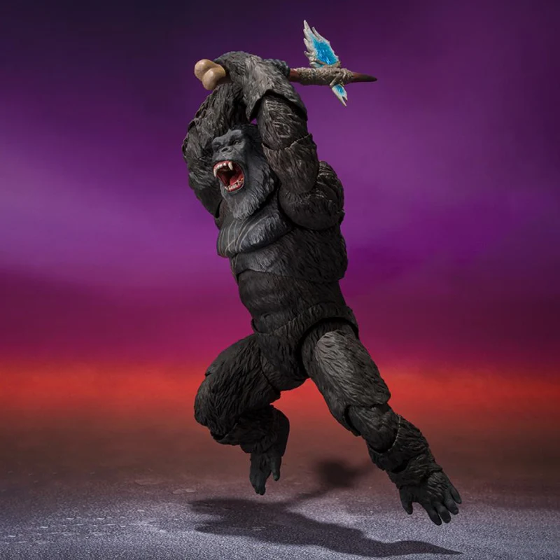 In Stock BANDAI S.H.MonsterArts Godzilla x Kong The New Empire Godzilla King Kong PVC Anime Figures Model Action Figures Toy