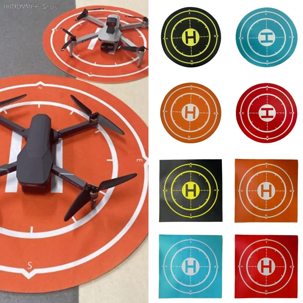 40x40cm Drone Landing Cushion Foldable Drone Portable Drone Landing Pad Waterproof Parking Apron Drone Accessories