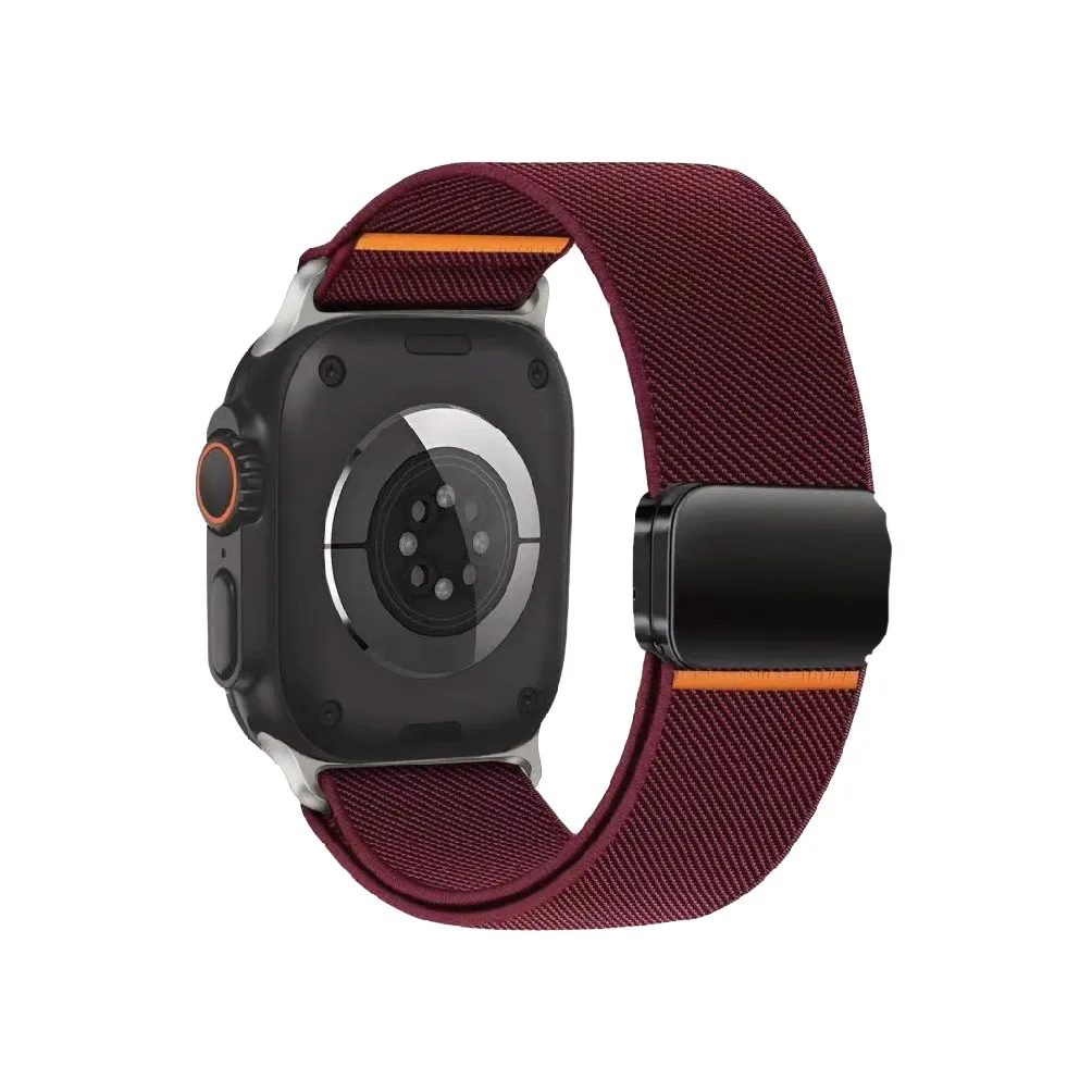 Nylonschlaufe für Apple Watch Ultra 2 Band 49 mm 44 mm 46 mm 42 mm 45 mm Magnetarmband Correa IWatch Serie 10 9 8 7 6 5 3 SE-Armbänder