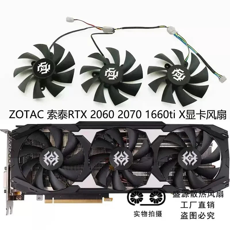 Fan for ZOTAC RTX 2060 2060 Super 2070 2070 Super 1660 Ti X-GAMING Graphics Card