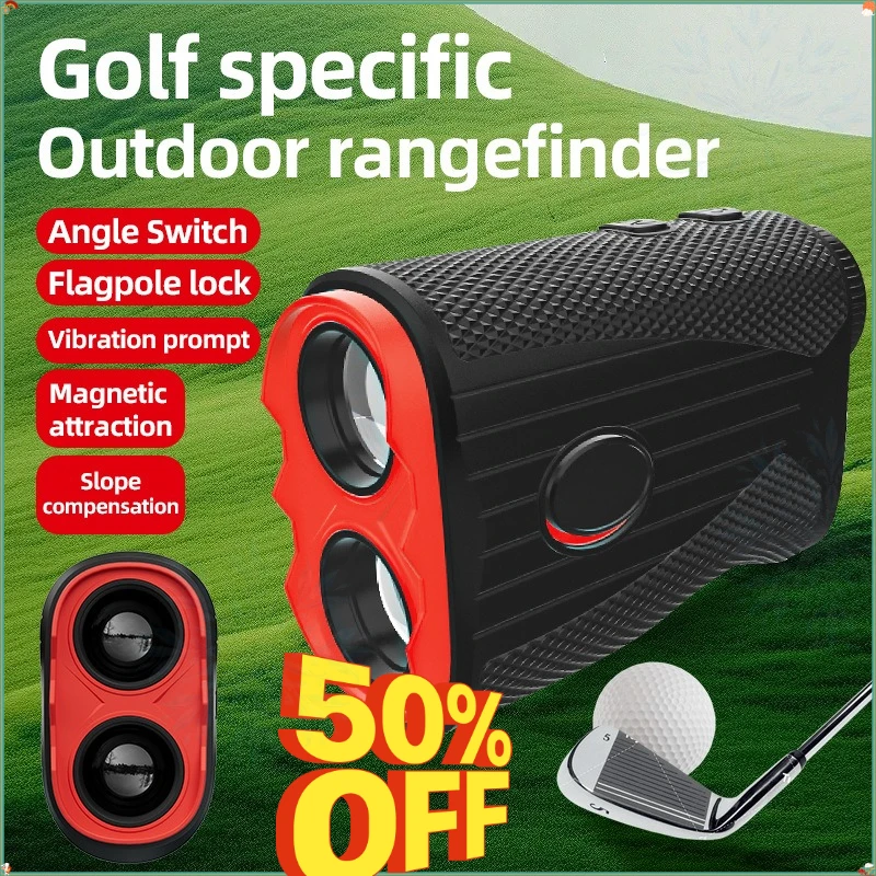 2026 New Golf Rangefinder with Slope 1000M Yards Laser Range Finder Golfing 7X Magnification Rechargeable Range Finders