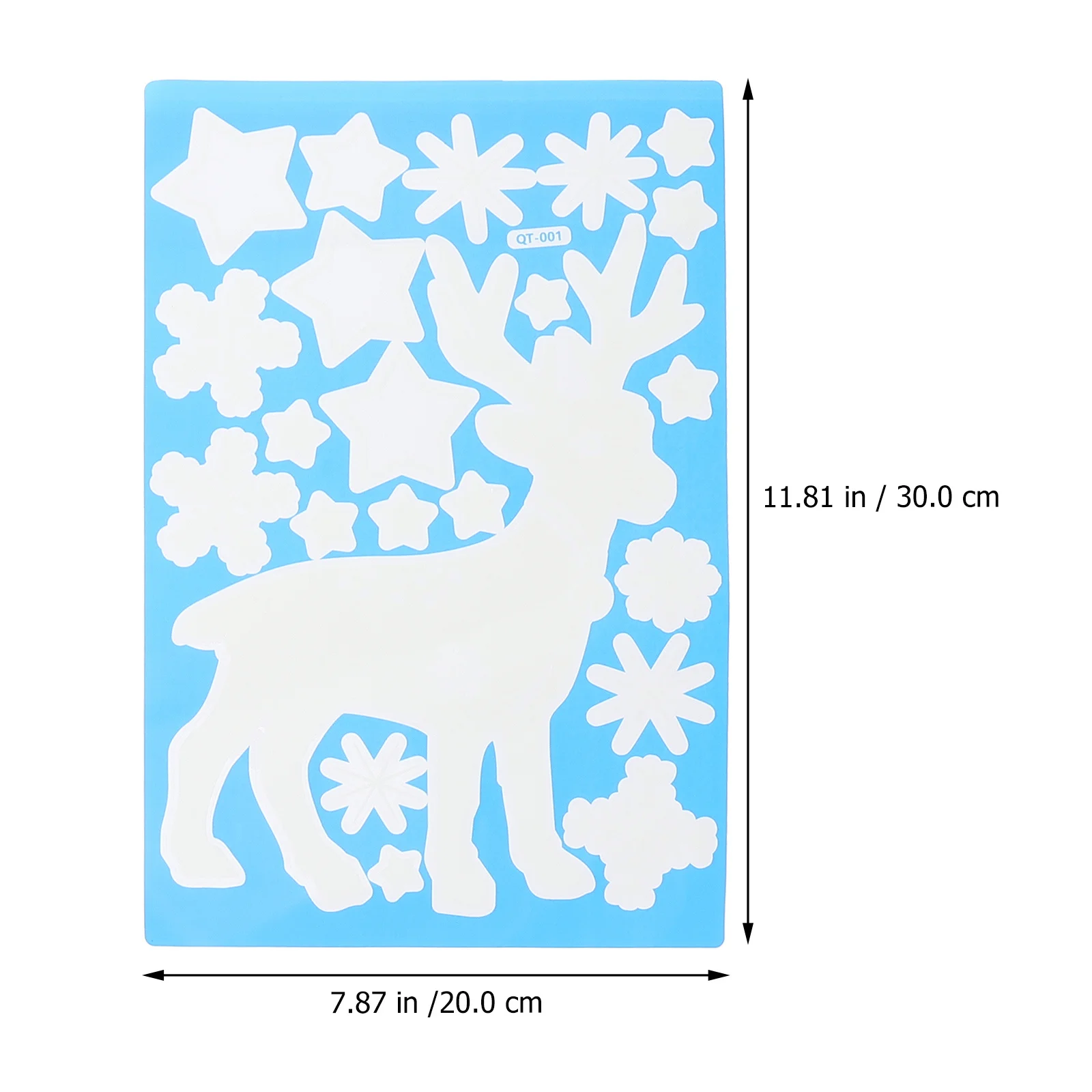 

4 Sheets Christmas Luminous Wall Sticker Fluorescent Decal for Kids Room Xmas Glow Sticker Xmas Decoration Luminous Decals