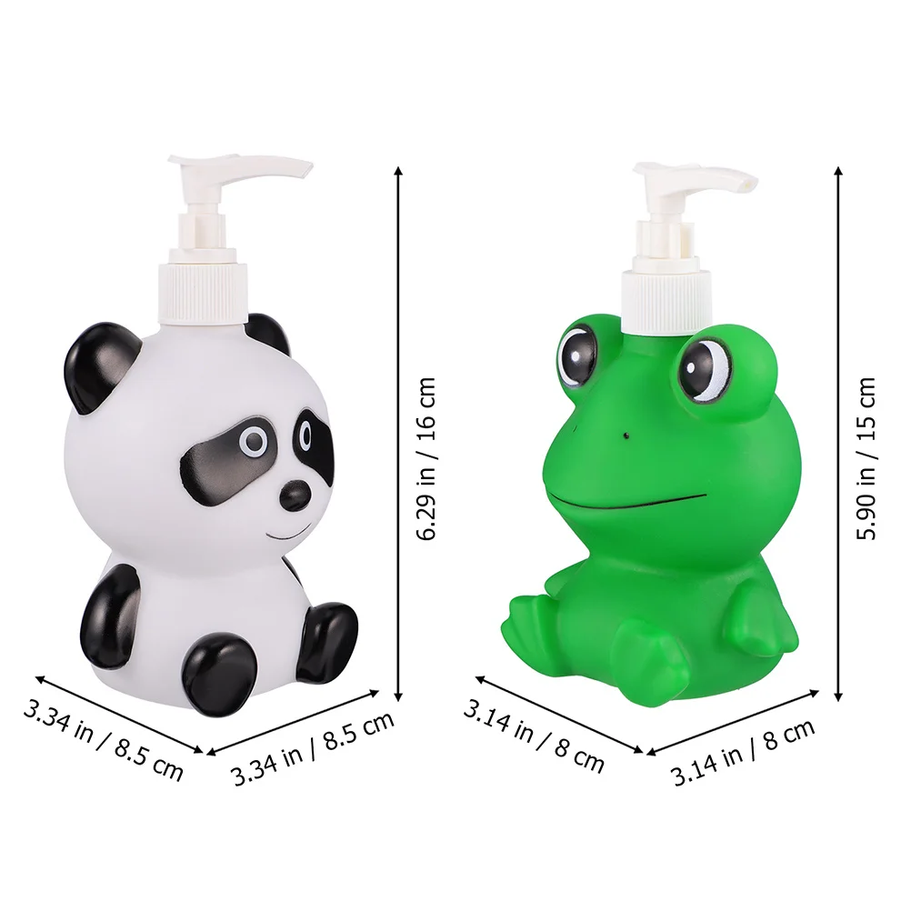 2 個漫画サブボトル詰め替えプレスシャンプーローション収納ボトル空のディスペンサー浴室用液体石鹸シャワージェル