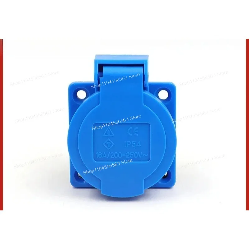 

3PCS Waterproof European Industrial Socket (SFN-312) - 220V 10A 3-Hole, IP54, Compatible with TYP1609 Connector