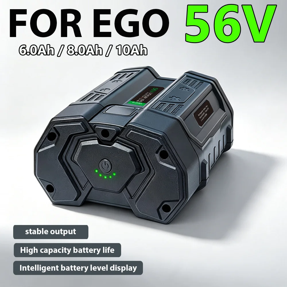 6.0Ah 8.0Ah For EGO ARC 56V Electric Mower Saw Garden Tools Car Washer Air Blower Battery BA2800 BA4200T BA1400 BA1400T CS1604