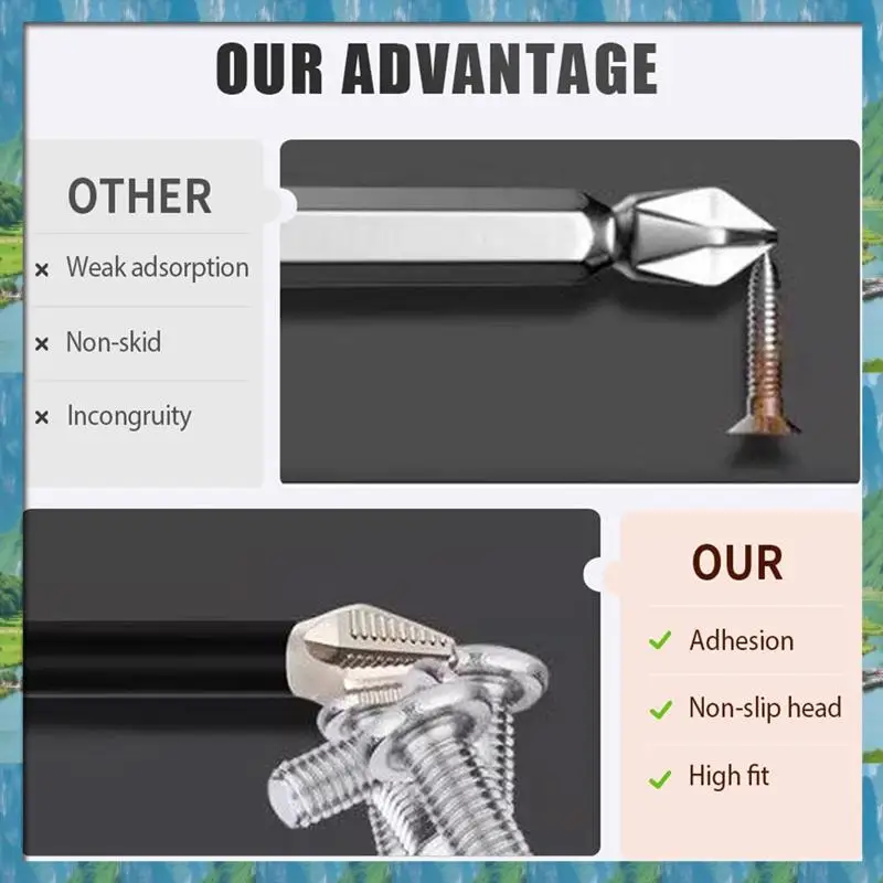 AB07 HOT Premium Magnetic Durability Screwdriver Drill Bit Set For Electric Screwdriver Tasks
