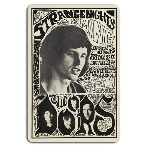 Strange Nights Shrine Exposition Concert Poster Music Sign-aluminum