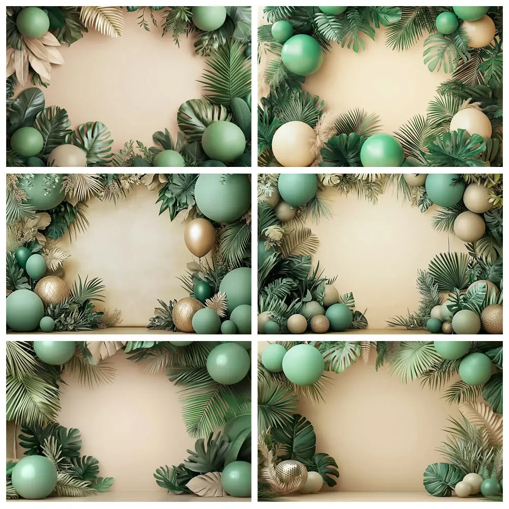 pano-de-fundo-da-selva-de-verao-para-fotografia-animais-selvagens-baloes-folhas-bebe-primeiro-aniversario-festa-decoracao-estudio-fotografico-aderecos