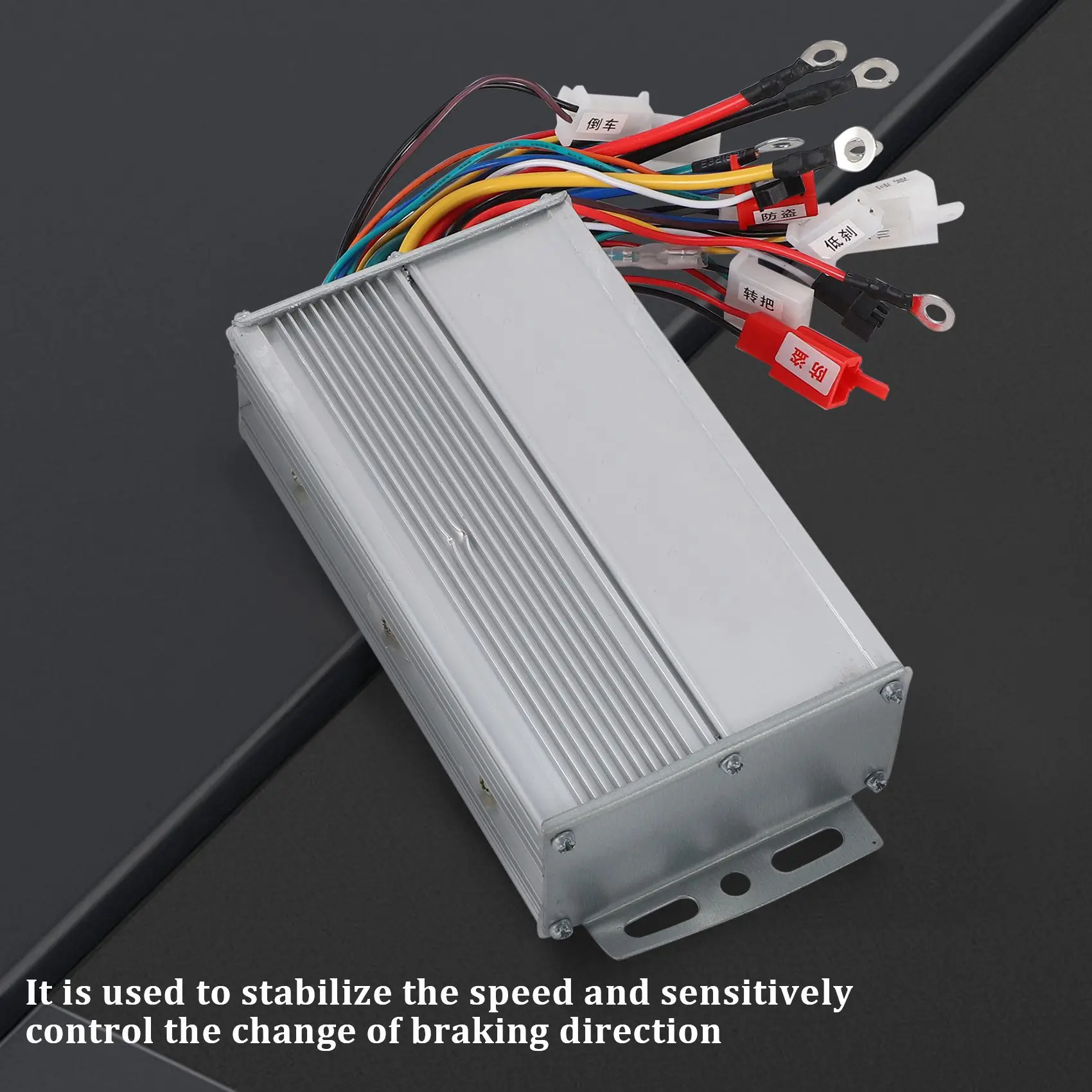 ตัวควบคุมมอเตอร์ไร้แปรงถ่านสำหรับจักรยานไฟฟ้าสกู๊ตเตอร์มอเตอร์อลูมิเนียมอัลลอยด์ไร้แปรงถ่าน48V 500W