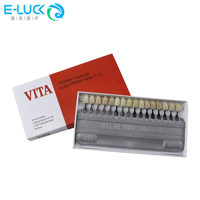

Dental Teeth Shade Guide 16 Colors Teeth Whitening Porcelain Shade Guide 3D Tooth Model Colorimetric Plate