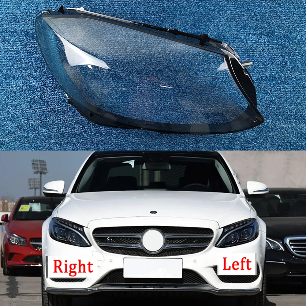 

Headlamp Lampshade Lampcover Head Lamp Light Glass Covers Lens Shell For Mercedes-Benz W205 C180 C200 C260L C280 2015~2018