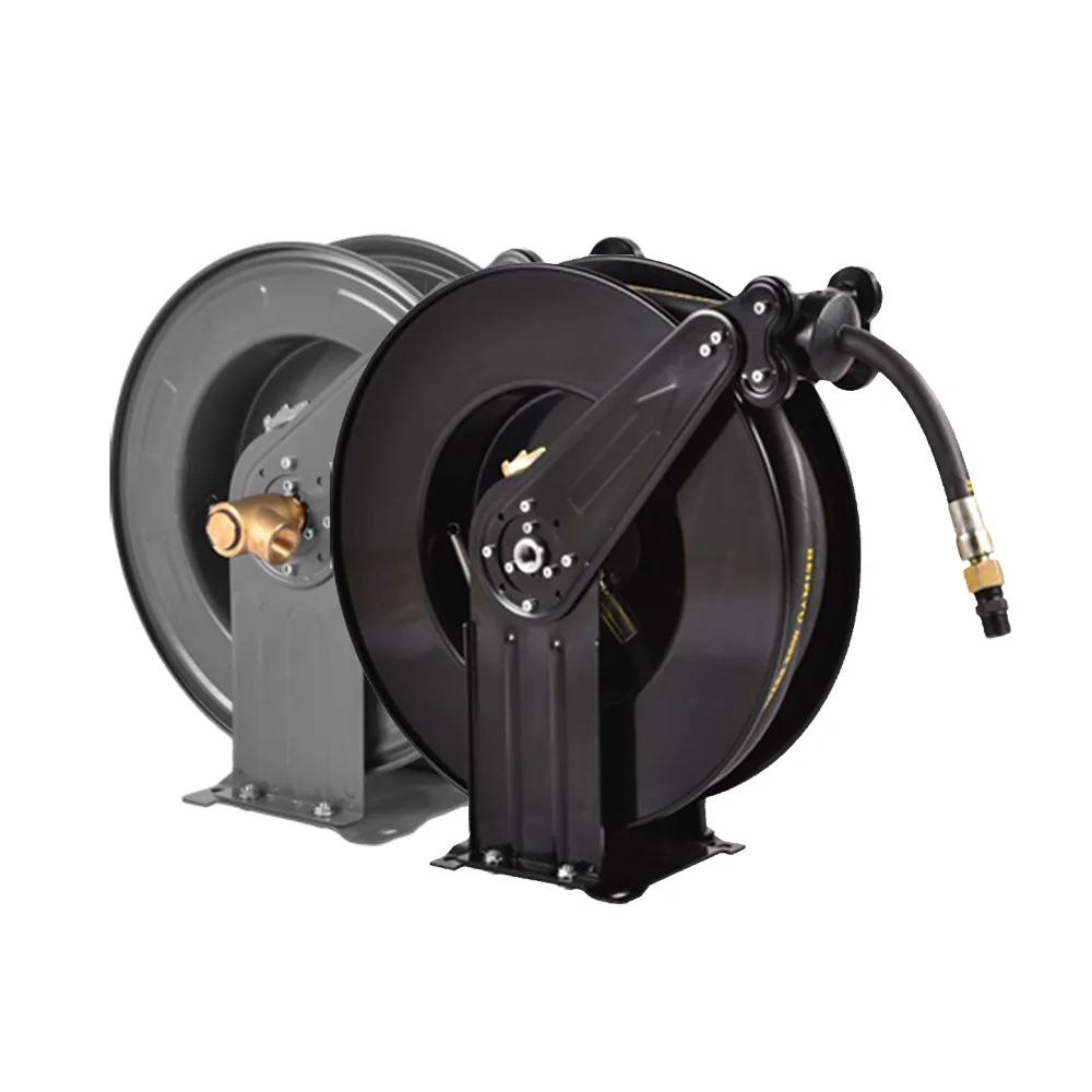 

Metal Retractable Air Water Fuel Oil High Pressure Self-retracting Garden Hose Reel