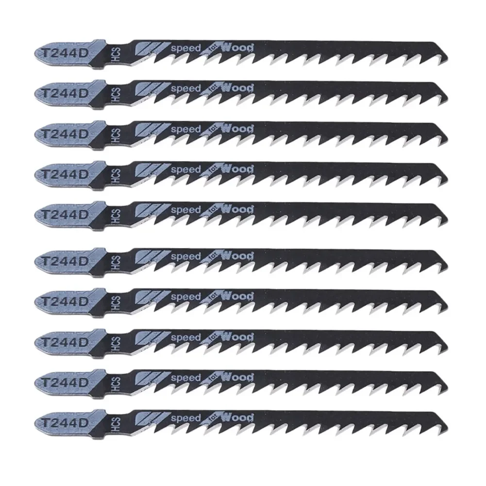 10 Chiếc T244D Jig Lưỡi Cưa HCS Thép Carbon Cao Cấp Bộ Ghép Hình Lưỡi Dao Nhựa Gỗ Cắt Nhanh Dụng Cụ